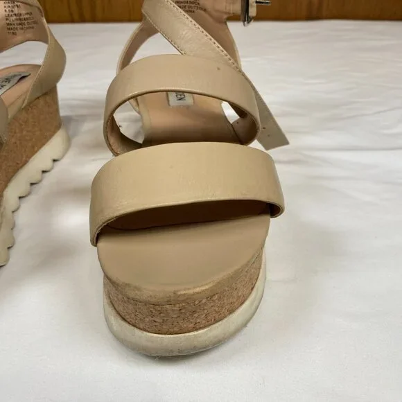 Steve Madden Kirsten Platform Sandals Women's 6.5 Beige - Picture 11 of 11